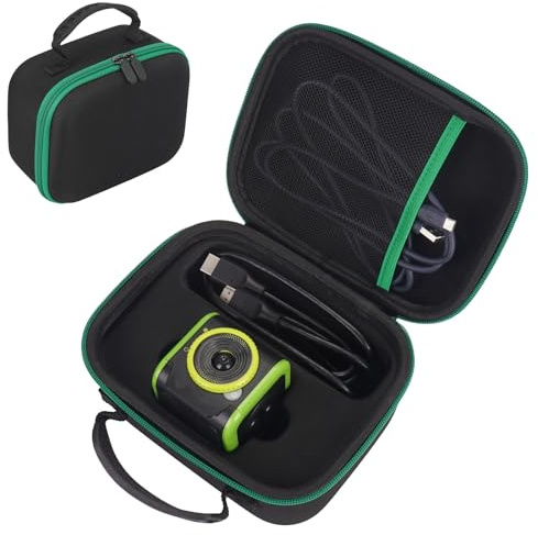 MGZNMTY Étui de rangement compatible avec le système de jeu vidéo LeapFrog LeapMove Active Learning avec plateau de rangement fixe en plastique rigide pour console et câble HDMI (étui uniquement)