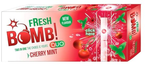 Fresh Bomb Duo Cherry Mint Click Hülsen (5x 100)