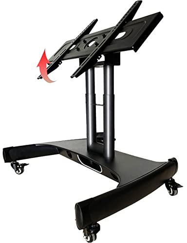 QYMYOZ Grand Meuble TV à roulettes pour écran Plat LCD LED OLED Plasma de 32 à 86 Pouces, Robuste, idéal pour Les aéroports, jusqu'à 600 x 400 cm.