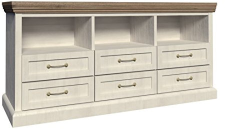 Furniture24 Kommode ROYAL RS, Wohnzimmerschrank, Sideboard mit 6 Schubladen, Tv Schrank, Lowboard, Unterschrank