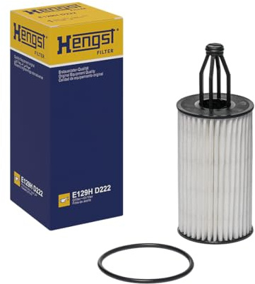 HENGST - Ölfilter E129H D222 - Öl-Filtereinsatz für KFZ | Hochwertiger Motorölfilter für KFZ mit Otto- oder Dieselmotor - Robuster Ölfilter mit hoher Schmutzaufnahmefähigkeit