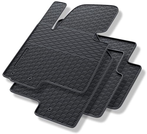 Mossa - Gummifußmatten Auto kompatibel mit Hyundai ix35 SUV (2009-2015) schwarz Gummimatten Gummi Fußmatten