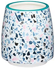 KitchenCraft - Vaso per piante da interni, motivo terrazzo, in ceramica, multicolore, 11 x 12 cm
