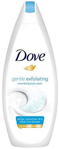 3er Pack - Dove Shower Gel Women - Gentle Exfoliating (Sanftes Peeling) - pflegt die Oberflächenschichten der Haut - 250 ml