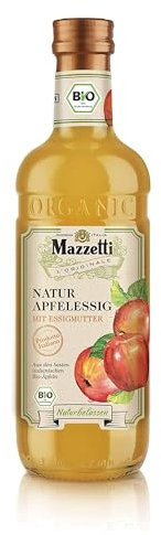 Mazzetti Bio Apfelessig - Mit Essigmutter - 500ml - Naturtrüb und ungefiltert
