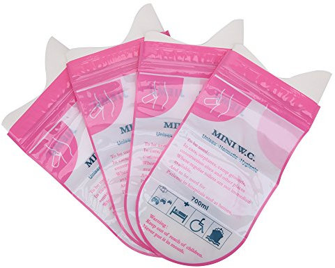 VGEBY 4 St¨¹ck Urin Tasche,Einweg Urin Taschen Camping Reise Urinal Toilette Tragbare Notfall Einweg Pee Bag f¨¹r Outdoor Reise Stau Patient Schwanger