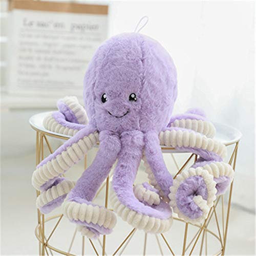 Nicole Knupfer Kreative Plüsch Puppe Krake, Kuscheltier, Baby Schlafen Beschwichtigen Sie Puppe (lila,18cm)