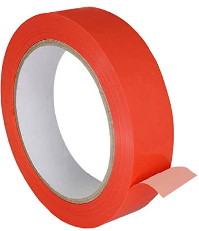 KLEBESHOP24 Einseitiges PVC-Klebeband | Universell einsetzbar | Zum Verkleben und Markieren | 25 mm x 66 m | Farbe wählbar (gelb)