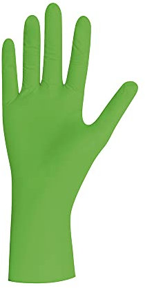 Nitrilhandschuhe grün - Unigloves Green Pearl - puderfrei - Einweghandschuhe - Medizin- und Lebensmittelzulassung - Einmalhandschuhe M (7-8)