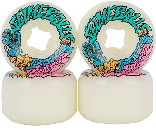 Slime Balls Santa Cruz Skateboard-Rollen, 54 mm, Vomit Mini, 97A, pilzweiß