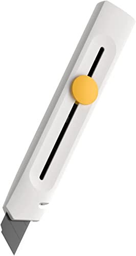 HOTO Taglierino Retrattile SK5, Design Completamente Rivestito, Antiruggine Annerito, Lama a 8 Sezioni, Guida in Metallo Liscia e Resistente, Tagliente Affilato e Sicuro