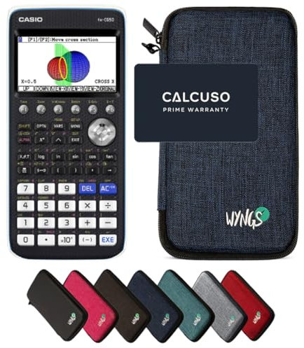 Casio fx-CG50 inklusive Schutztasche von WYNGS in Blau - Basic Set