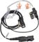 HYS Auricolare compatibile con Motorola Multi-Pin Radio DP2000 DP2400 DP2600 DP3441 DEP550 XPR3300 MTP3250 XiR P6600 Walkie Talkie, con microfono, tubo d'aria acustico nascosto (Tipo 2)