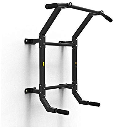 Wandmontierte Klimmzugstange Klimmzugstange Fitness Tür Klimmzugstange Mehrzweck tragbare multifunktionale Dip-Station für Indoor-Heim-Fitness-Workout (Größe: 65 52 100 cm)
