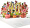 GREETING ART 40. Geburtstagskarte, Pop Up Karte zum 40 Jahrestag,Geburtstagskarte 40 Pop Up, 3D Pop Up Karte Geburtstag Grußkarte für Frauen Mütter Mädchen Männer Freunde