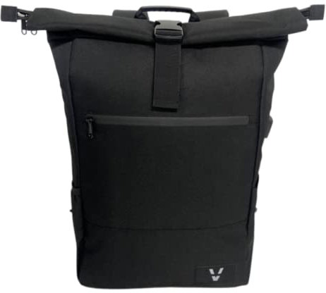 Vio Products: Öko-Freundlicher Rolltop-Rucksack | Wasserdicht & Erweiterbar | Rucksack mit Laptopfach | Aus Recycelten PET-Flaschen | Fahrradrucksack | 18-26 Liter Volumen | Elegantes Schwarz