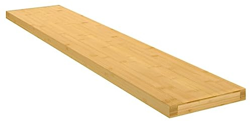vidaXL Wandregal 100x20x4 cm Bambus