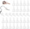 Ohrstecker Verschluss Ohrring, 60 Stück Kunststoff Ohrringe Rücken Stopper, Verschluss Transparent Stopper für Ohrringe Machen DIY Schmuck Fitting