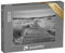 Puzzle 1000 Teile XXL „Strandpromenade im Naturpark Hohe Venn (High Fens) in Belgien Ardennen im Winter (schwarz-weiß)“