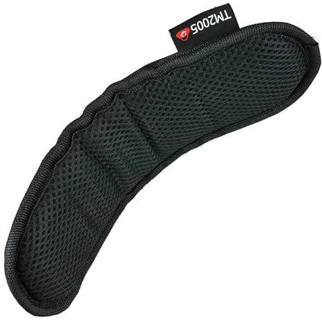Taschenmann2005 Tragegurt Schulterpolster, Schulterpad, abnehmbar, atmungsaktiv, 27 x 8 cm, für bis zu 6 cm breite Schulterriemen, schwarz