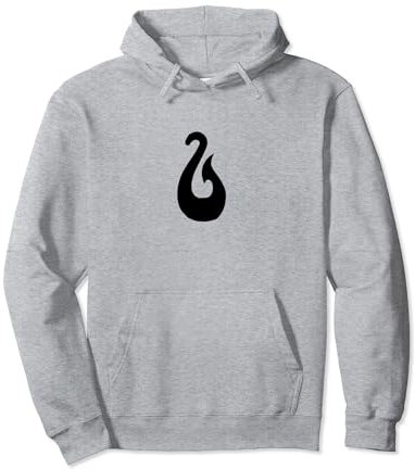 Maori Symbol Matau Fischhaken Tribal Polynesischer Druck Pullover Hoodie