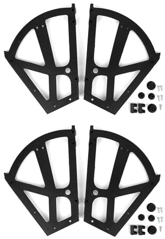 Lwuey Bisagras para Zapatero, Armario Almacenamiento Giratoria Gabinete Cajones Muebles Hogar ABS Plástico Piezas Repuesto Cocina Sala Estar Fácil Instalar Bastidor Capas Accesorios Estante Montaje