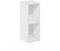 Furinno Fulda Librería con Estantería para Ahorrar Espacio de 2 Niveles, Anchura 20 cm, Blanco