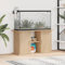 Homgoday Aquariumständer mit Fächer und Ablagen Aquarienschrank Aquarium Unterschrank Aquarium Tisch Aquarienunterschrank Terrarium Schrank Sonoma-Eiche 101x41x58 cm Holzwerkstoff