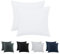 Tifschlaf Kissenbezug 80x80 2er Set - Kopfkissenbezug 80 x 80 Weiß mit Reißverschluss aus Mikrofaser Weich, 80x80cm Weiss Pillow Case
