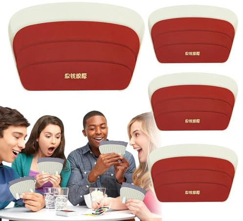 kivrimlarv Soportes para Porta Cartas, Porta Cartas,Soporte de Mesa para Tarjetas de Juego | Soporte de Mesa para Cartas de, Bandeja organizadora, Accesorios para Cartas de Juego Manos Libres, 4 Uds.