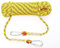 Kletterseil, 12 mm Kletterseil, 15 m (49 Fuß), 25 m (82 Fuß), 40 m (131 Fuß), 60 m (196 Fuß), statisches Kletterseil mit 2 Stahlhaken, Abseilseil for Outdoor-Wanderungen, Sicherheits-Fluchtseil, Rettu