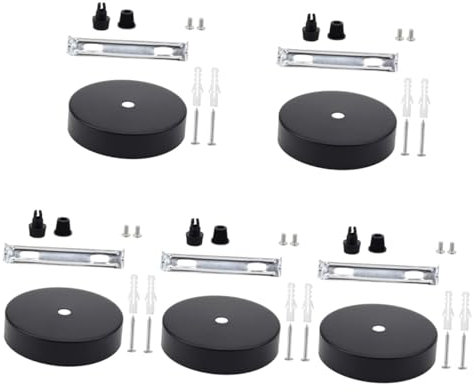 Hemobllo 5sets Chandelier Canopy Kit Ceiling Light Canopy Ceiling Cover Plate DIY Pendant Light Parts