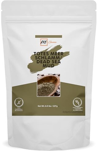 mGanna 100% natürliches Totes-Meer-Schlamm-/Tonpulver zur Hautstraffung, für Cremes, Gesichtsmasken, Peelings und Seifenherstellung 0,5 lbs / 227 g