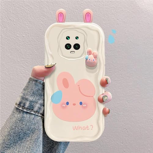 Custodia Cartone Animato 3D Compatibile con Xiaomi Redmi Note 9S/Redmi Note 9 Pro Cover Silicone Antiurto Alla Moda