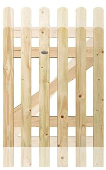 Premier Garden Supplies Made-To-Measure Wooden Picket Pale Pedestrian Garden Gate Heights between 3ft (91cm) to 4ft (120cm) by Widths upto 2.5ft (75cm)