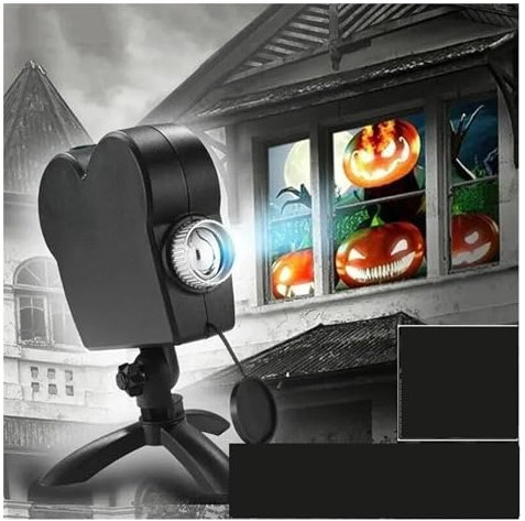 12 Movies Halloween Holographic Projection Party Lights Led Projector Stage Light Halloween Christmas Decor - Light Show