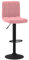 vidaXL Barhocker Höhenverstellbar Drehbar Küchenhocker Barstuhl Tresenhocker Thekenhocker Tresenstuhl Bistrohocker Bar Stuhl Hocker Rosa Samt