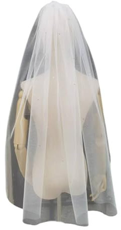 YUXITA Einlagiger Brautschleier, elegant, weicher Tüll, Hochzeitszubehör für Frauen