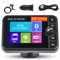 Hikity DAB/DAB+ Tragbarer Radio Adapter mit 2.4 Zoll Color Large LCD Display für Android Autoradio mit Bluetooth-Freisprechtelefon AUX-IN FM Transmitter Empfänger Adapter Tragbarer