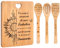 Regalo Donna compleanno - Tagliere di Bambù Set Ispiratore Con Incisione a Forma di Girasole, Regali Positiva per Coppia | Famiglia | Migliori | Amica | Colleghe | Adolescenti | Compleanno.