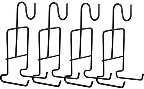 Cabilock 4 Pièces porte-gobelet à café affichage de tasse porte-tasse suspendu range verre présentoir gateau support de support de tasse à thé support mural pour tasse à café le fer Black