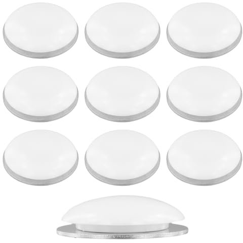 10 Pezzi Calamite per Tende, Pesi per Tende, Magneti per Tende, Rotondi Pesi Magnetici Rotondi per Tenda Doccia, Adatto per Tende da Doccia, Tende, Tovaglie, Bianco