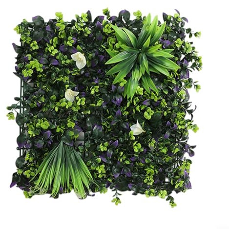 Valla de jardín con enrejado de hiedra, hojas artificiales, valla de protección de jardín, pantalla de privacidad, paneles de pared para plantas artificiales (C)