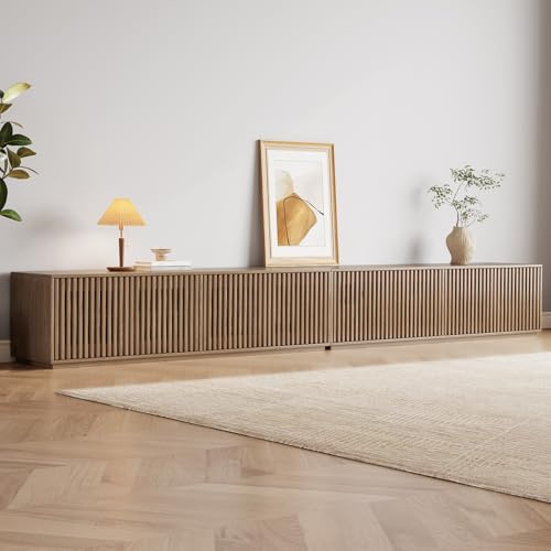 Guyii 320CM TV Stand, Minimalist TV Cabinet, Modern Television Stand for 55-75” TVs, TV Console Cabinet with Extra Storage Space (320x40x42 CM)
