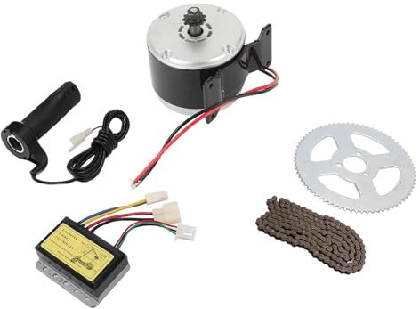 AOWINHIT Kit Motore a Carrello per Bici Elettrico Ad Alta velocità 250 W 12 V con Controller, Kit di Conversione in Bici Legata a 2750 Giri/Min per Moto e Triciclo Elettrico