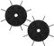 DIYEAH 2pcs Motor Fan Replacement for Small Air Compressors Diameter Shaft Durable Plastic Fan Assembly for Improved Cooling and Performance Boost