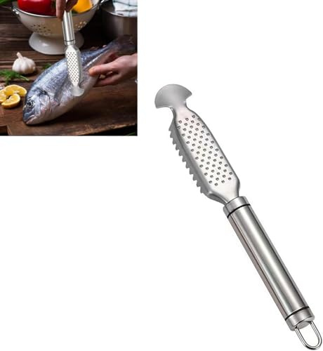 Fish Scales Scraping Tool,Multifunction Stainless Steel Fish Scale Knife Cleaning Kit Scale Peeler Descaler Tool Scaler Remover Scaler Scale Removing Tool,for Quick Easy Fish Scaling Cleaning