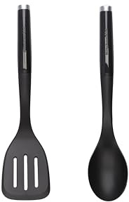 KitchenAid 2pc Utensil Set, Slotted Turner and Spoon Spatula, Milkshake