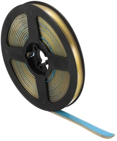 QUARKZMAN 8mm Wandleiste 6M Flexibler Dichtstreifen Peel And Stick Wand Eckenschutz Selbstklebende Leiste Für Bad Küche Decke Chrom Gold
