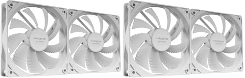 Tacens Anima AF12X2, Kit 2x Ventilateurs 120mm, Fonctionnement Ultra-Silencieux, Paliers FLUXUS, Flux d’Air Optimisé, Structure Renforcée Anti-Vibrations, Performance Thermique Efficace, Blanc